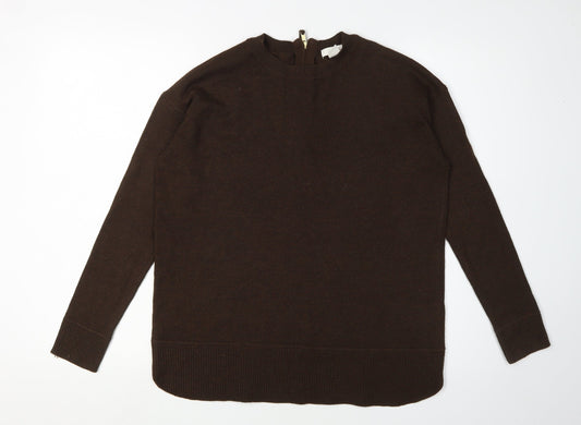 Womens UK Size XS H&M Brown Pullover Jumper
