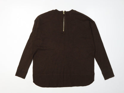 Womens UK Size XS H&M Brown Pullover Jumper