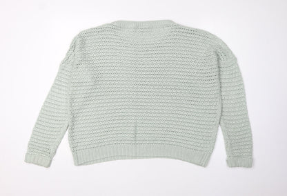 Womens UK Size 14 Warehouse Green Pullover Jumper