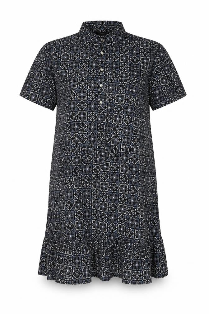 Next Women's Geometric Shirt Dress UK 14 Multicoloured
