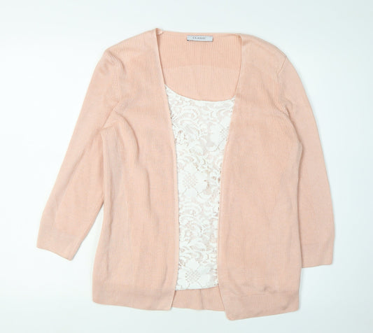 Womens UK Size 12 Marks and Spencer Pink Cardigan Jumper