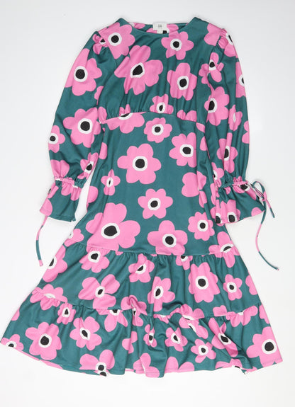 River Island Women's Floral A-Line Dress for Spring
