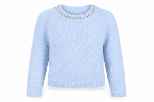 Womens UK Size 16 Lottie Loves Blue Pullover Jumper