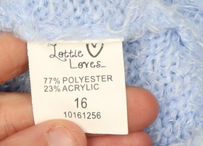 Womens UK Size 16 Lottie Loves Blue Pullover Jumper