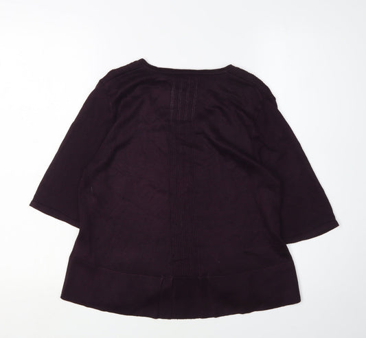 Womens UK Size 12 Marks and Spencer Purple Cardigan Jumper