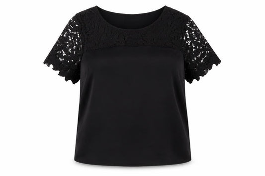 Womens UK Size S VILA Black Basic Blouse