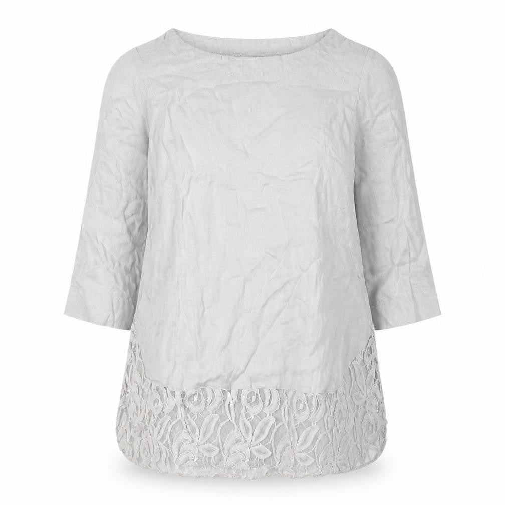 Womens UK Size 12 Phase Eight Grey Tunic Blouse