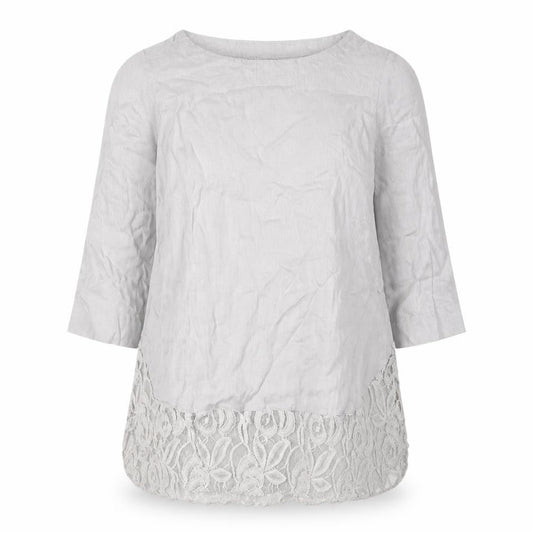 Womens UK Size 12 Phase Eight Grey Tunic Blouse