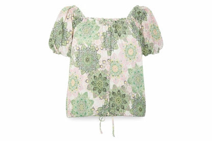 Womens UK Size 8 Fat Face Multicoloured Tunic Blouse