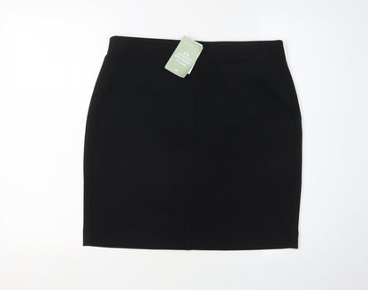 H&M Women's Black Pencil Skirt Size 12 Viscose Blend