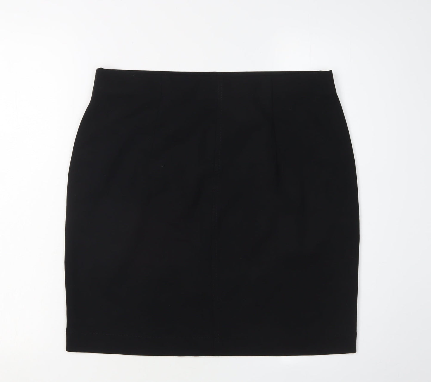 H&M Women's Black Pencil Skirt Size 12 Viscose Blend