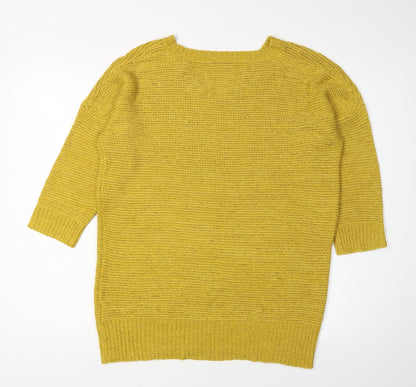 Womens UK Size M Wallis Yellow Pullover Jumper