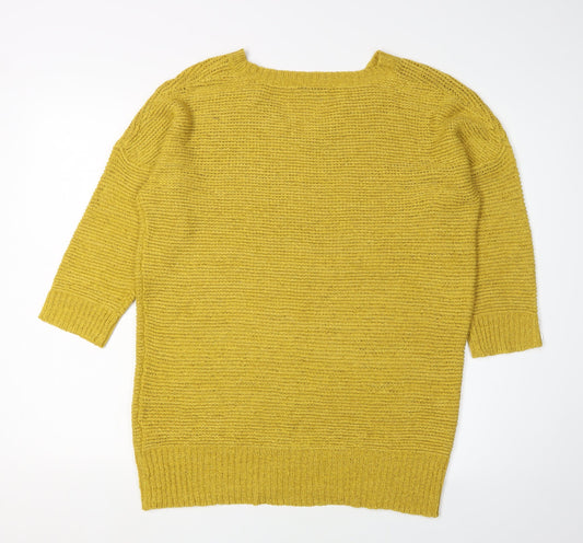 Womens UK Size M Wallis Yellow Pullover Jumper