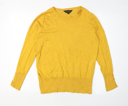 Womens UK Size 12 Dorothy Perkins Yellow Pullover Jumper