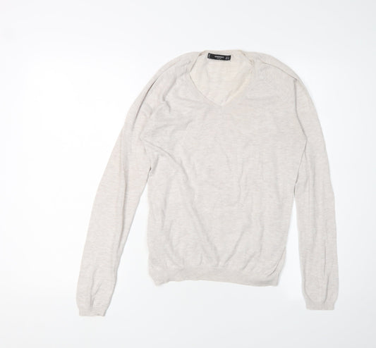 Womens UK Size XS Mango Beige Pullover Jumper
