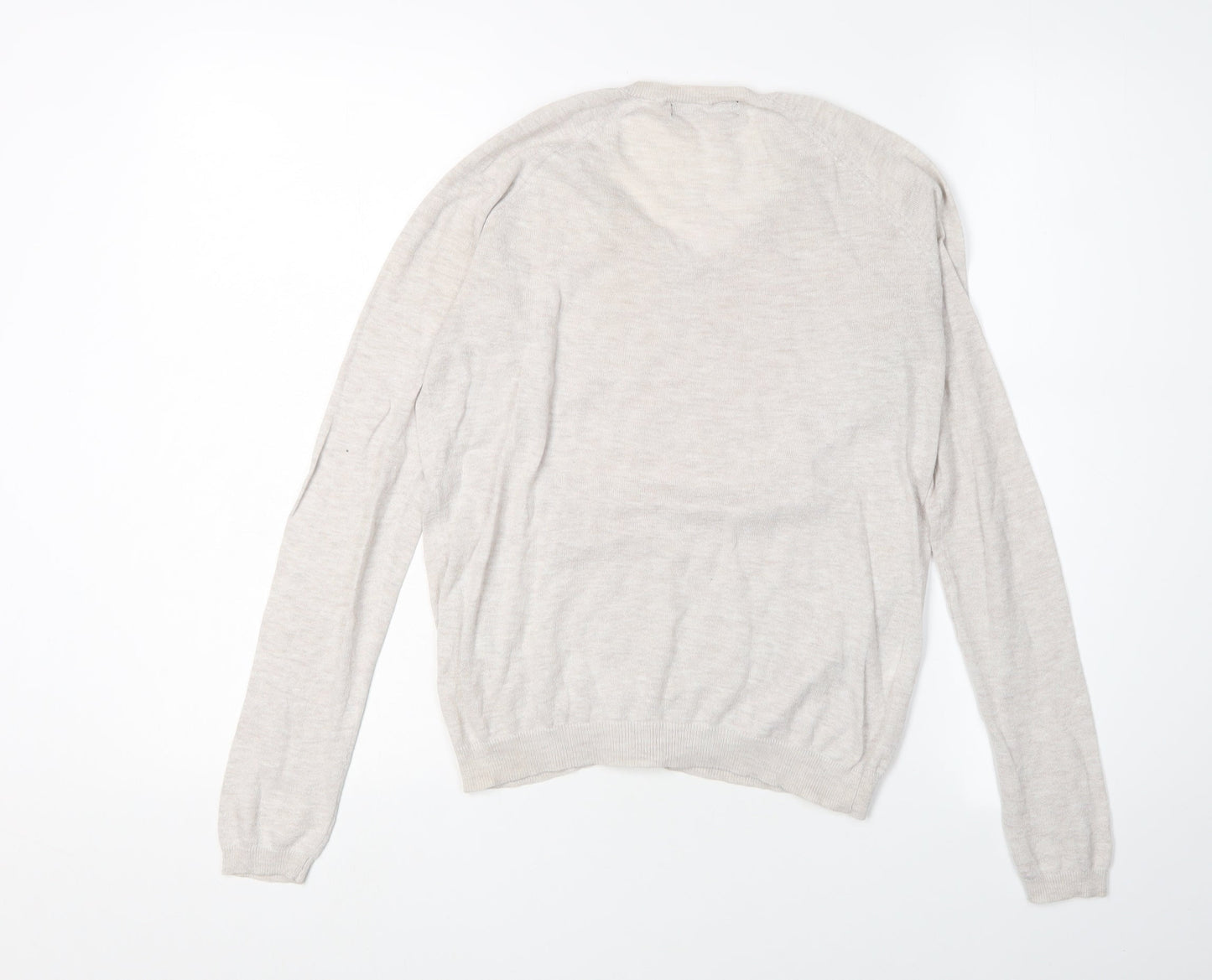 Womens UK Size XS Mango Beige Pullover Jumper