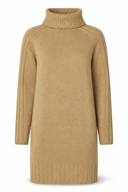 NEXT Women's Beige XS Knit Dress Roll Neck Winter