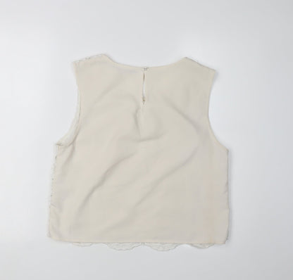 Millie Mackintosh Women's Ivory Camisole Blouse Size 12
