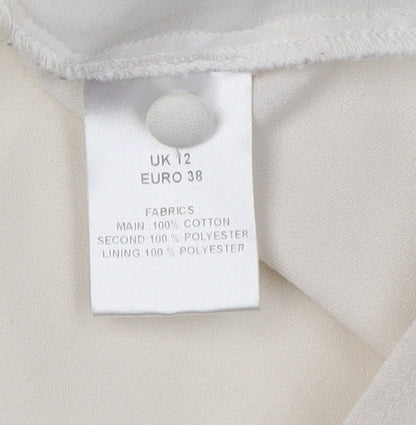 Millie Mackintosh Women's Ivory Camisole Blouse Size 12