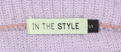 Womens UK Size S In the Style Multicoloured Cape Jumper