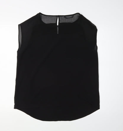Womens UK Size 14 Dorothy Perkins Black Basic Blouse