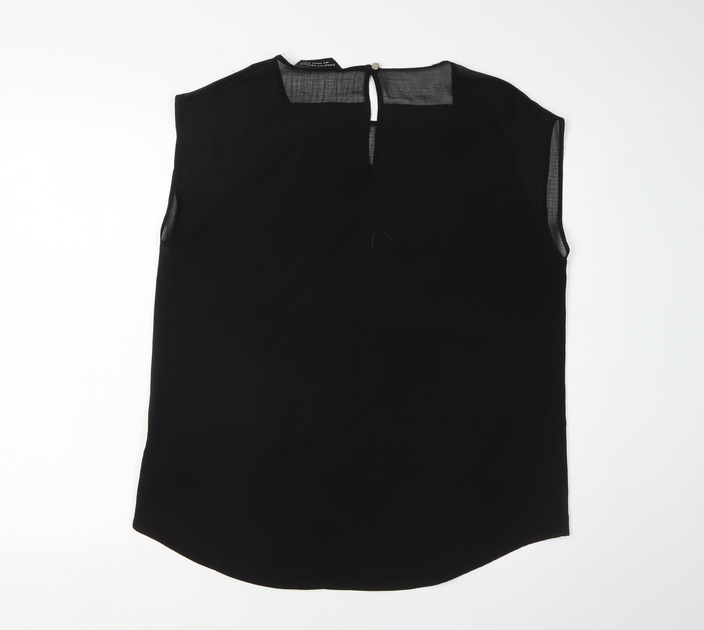 Womens UK Size 14 Dorothy Perkins Black Basic Blouse