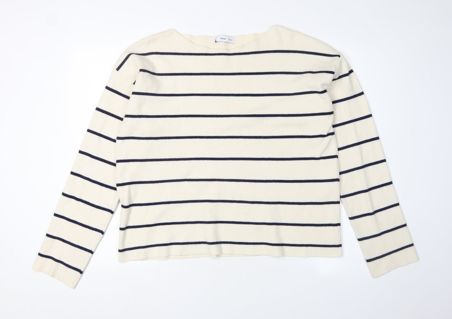 Womens UK Size XL MNG Ivory Pullover Jumper