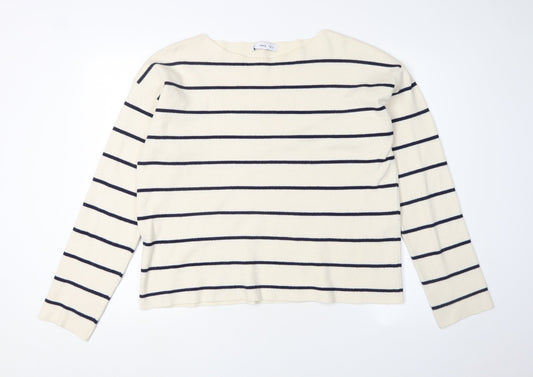 Womens UK Size XL MNG Ivory Pullover Jumper