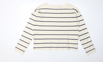 Womens UK Size XL MNG Ivory Pullover Jumper