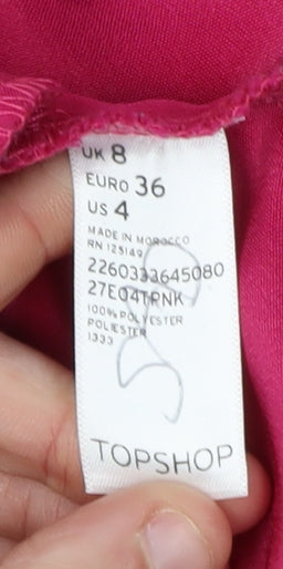 Womens UK Size 8 Topshop A-Line  Skirt