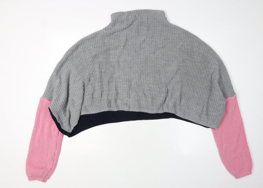 Womens UK Size 6 PRETTYLITTLETHING Multicoloured Pullover Jumper