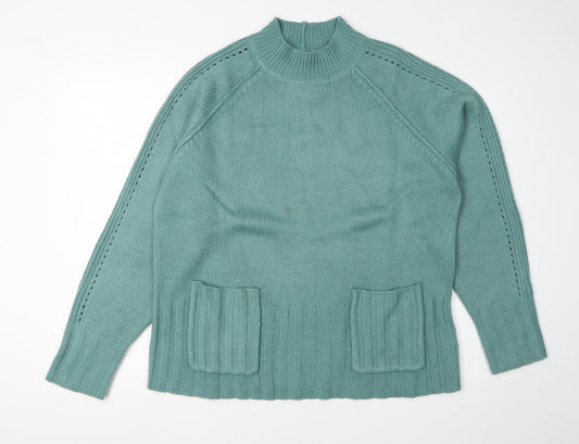 Womens UK Size 16 NEXT Green Pullover Jumper