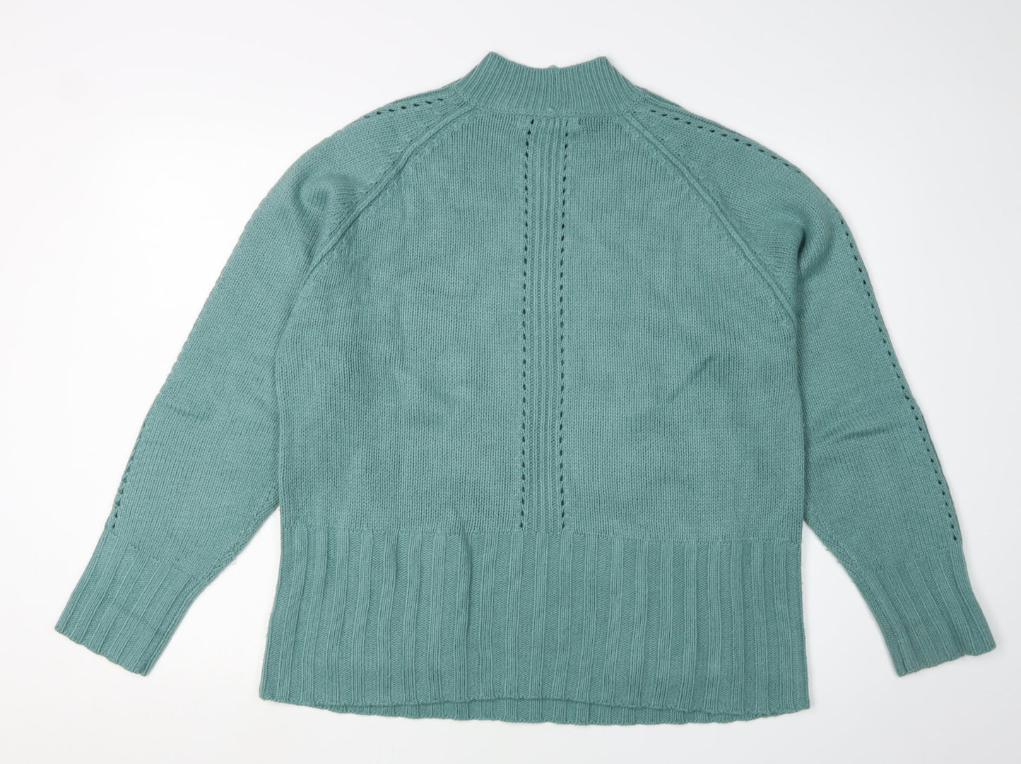 Womens UK Size 16 NEXT Green Pullover Jumper