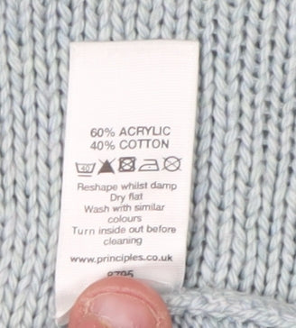 Womens UK Size 10 Principles Blue Pullover Jumper