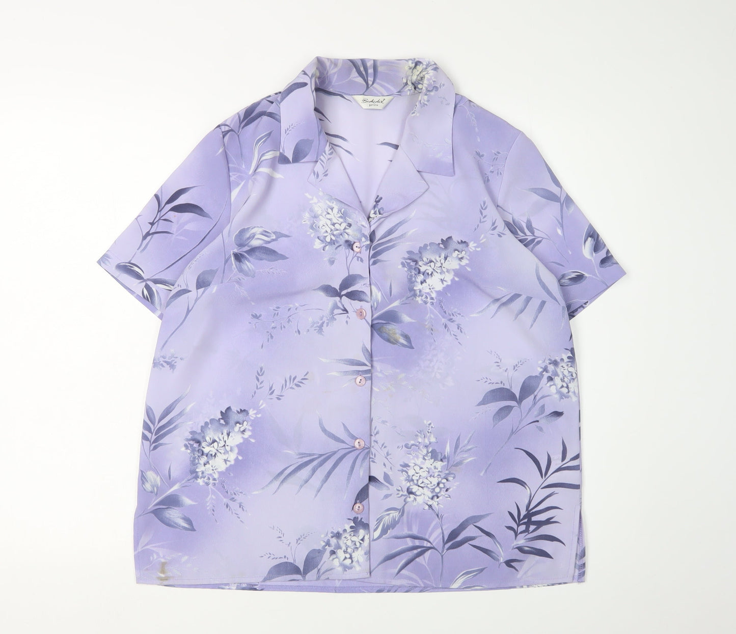 Womens UK Size 14 Berketex Purple Wrap Blouse