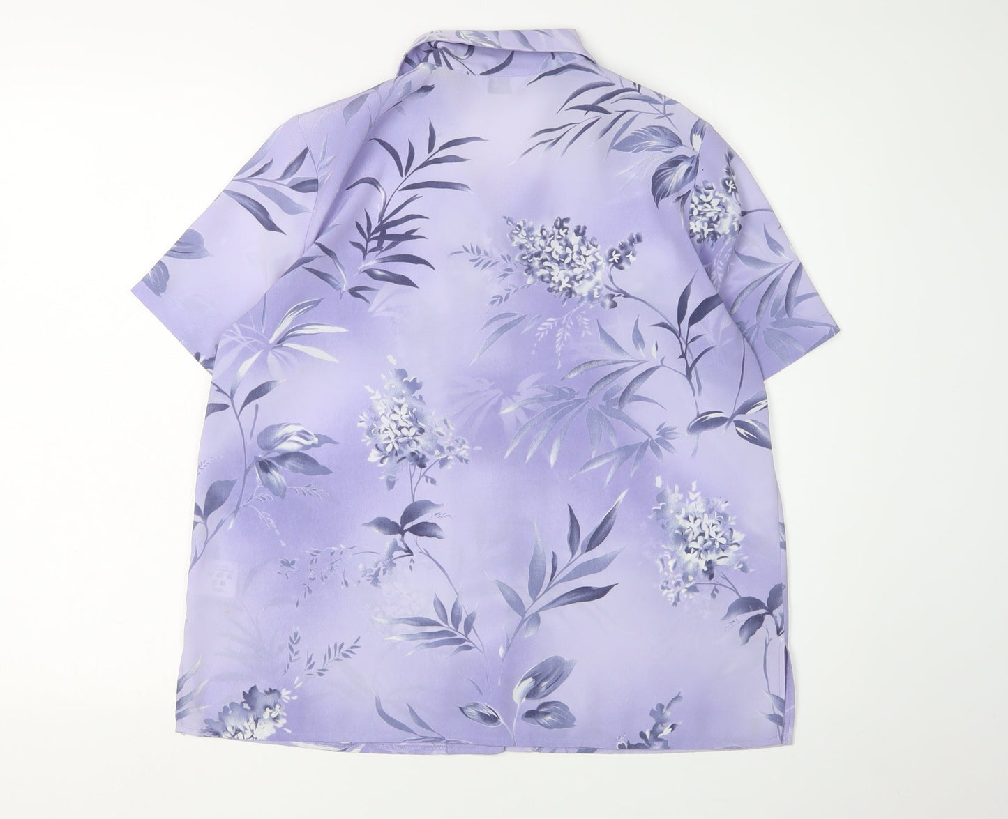 Womens UK Size 14 Berketex Purple Wrap Blouse