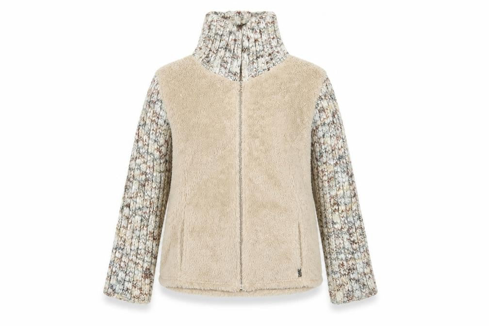 Marks and Spencer Women's Beige Mid-Length Knit Jacket M