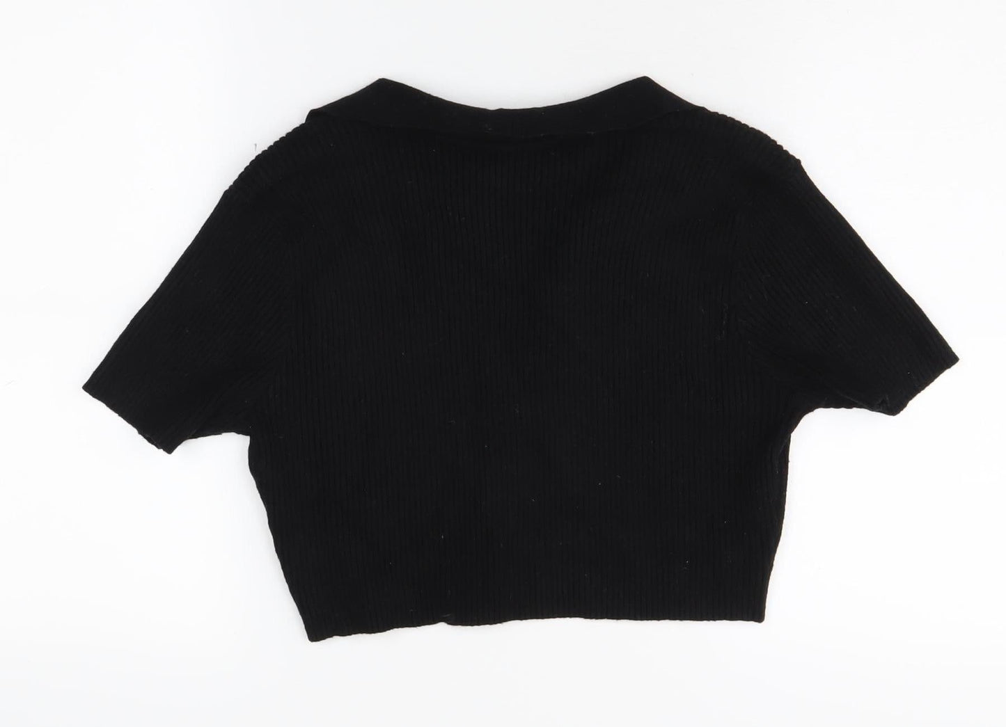 Womens UK Size 14 Kangol Black Collared Jumper
