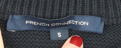 Womens UK Size S French Connection Black Pullover Jumper