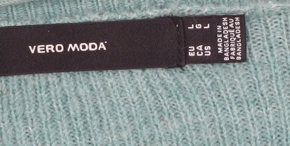Womens UK Size L VERO MODA Green Pullover Jumper