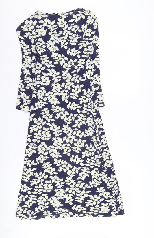 L.K. Bennett Women's Blue Floral Dress Size 8