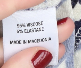 L.K. Bennett Women's Blue Floral Dress Size 8