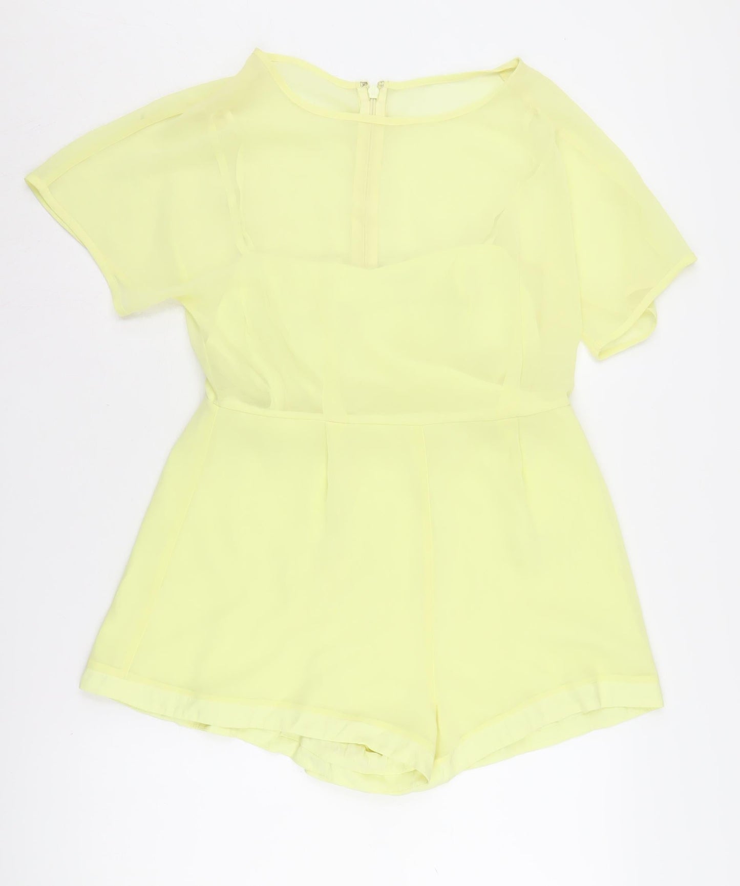 Topshop Women Yellow Playsuit Size 12
