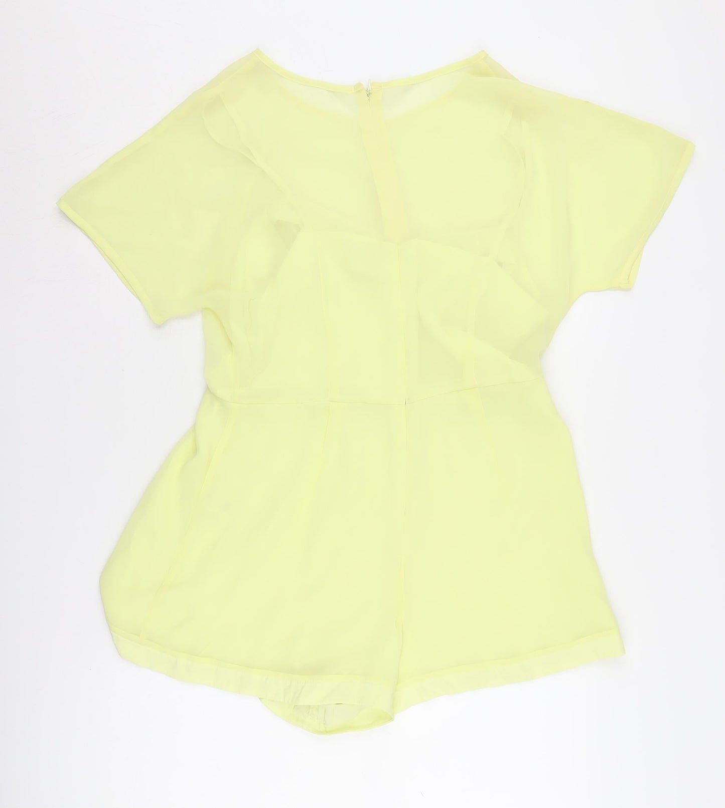 Topshop Women Yellow Playsuit Size 12