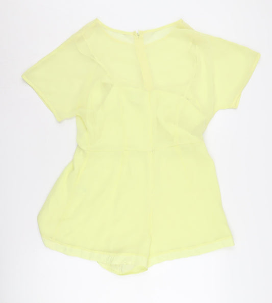 Topshop Women Yellow Playsuit Size 12