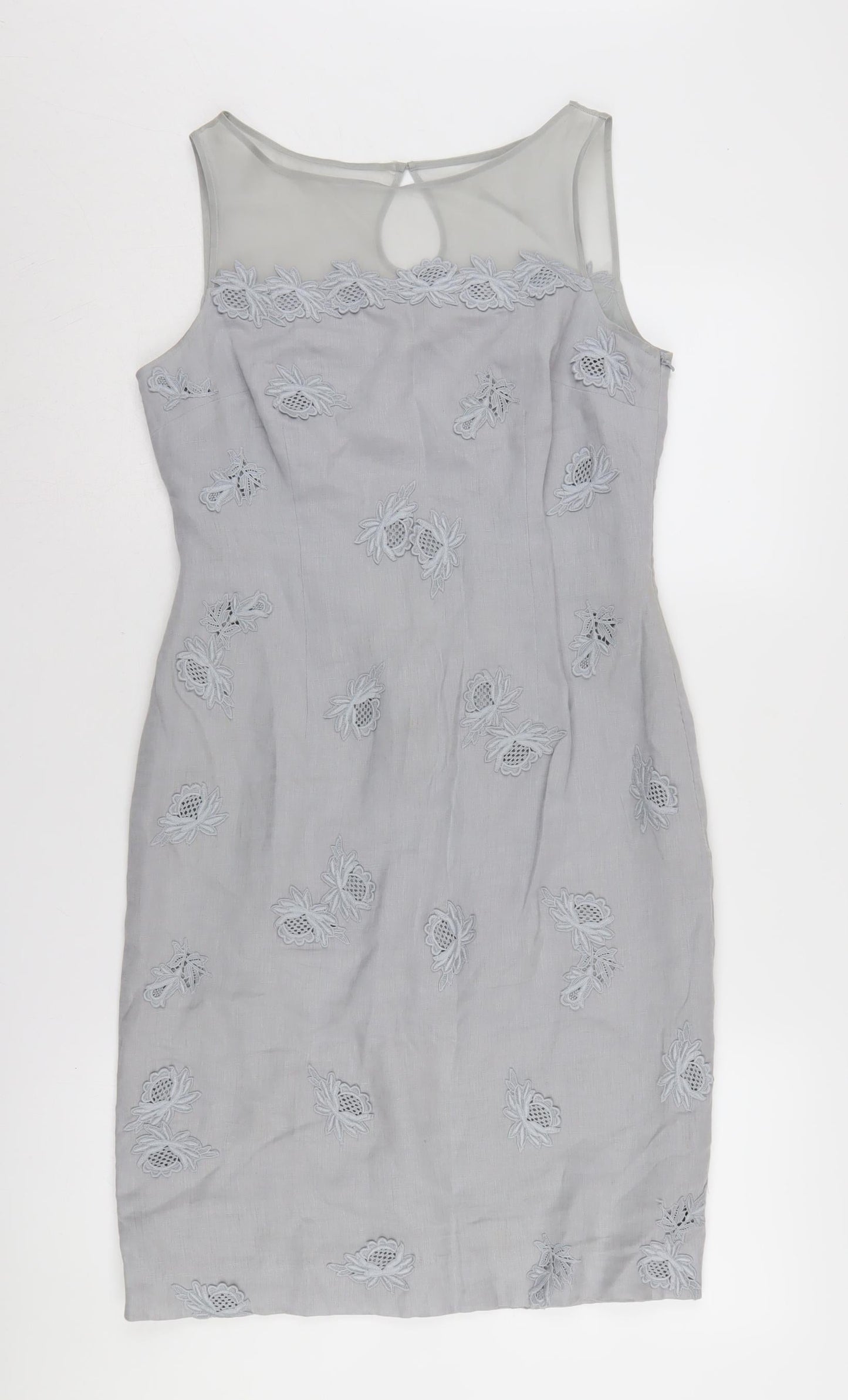 L.K. Bennett Women’s Grey Sheath Dress Size 10