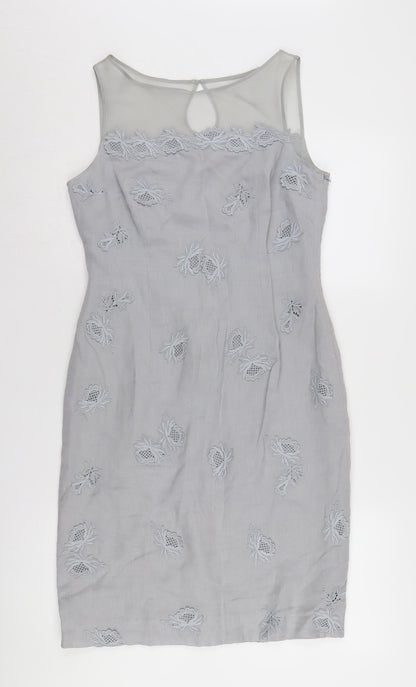 L.K. Bennett Women’s Grey Sheath Dress Size 10