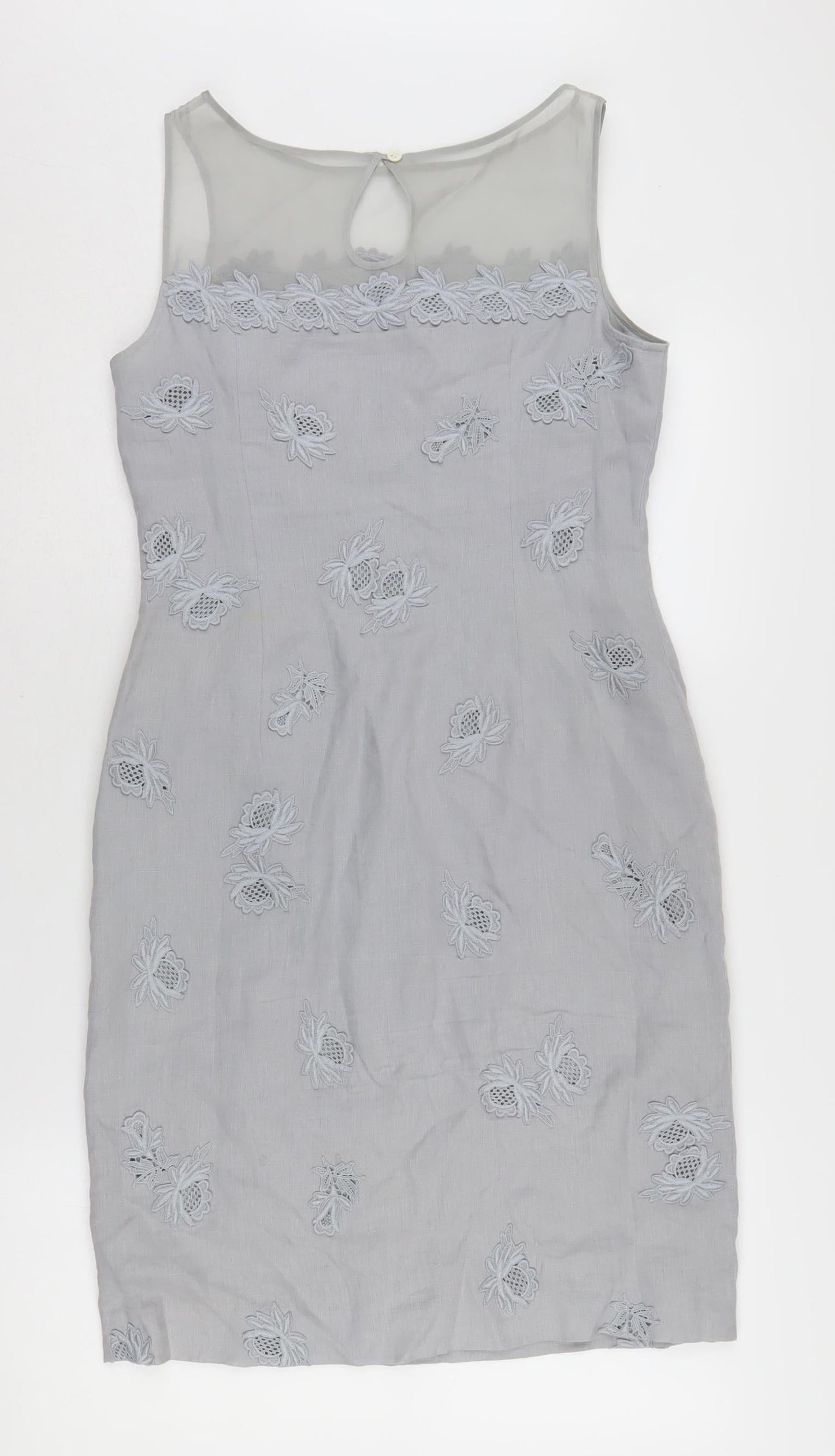 L.K. Bennett Women’s Grey Sheath Dress Size 10