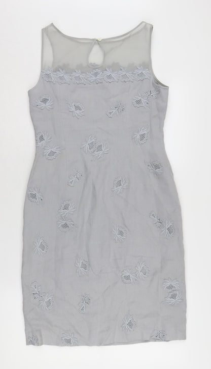L.K. Bennett Women’s Grey Sheath Dress Size 10