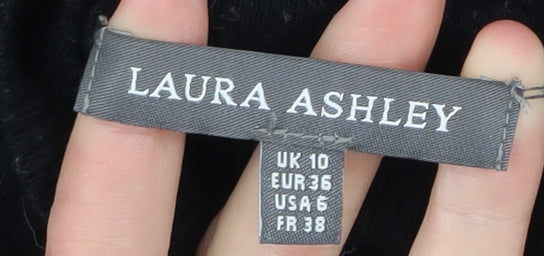 Womens UK Size 10 Laura Ashley Black Pullover Jumper